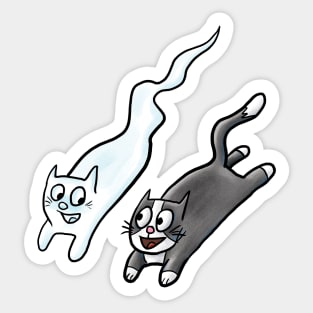 Ghost Cat Sticker